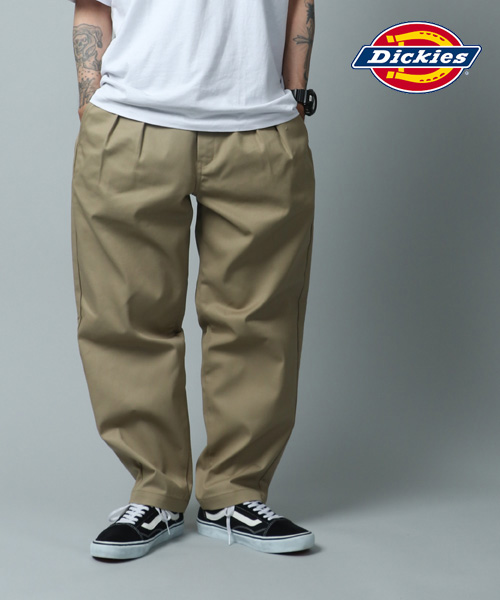 クーポン】【Dickies/ディッキーズ】タック入り ワイドパンツ クーポン】【Dickies/ディッキーズ】タック入り ワイドパンツ