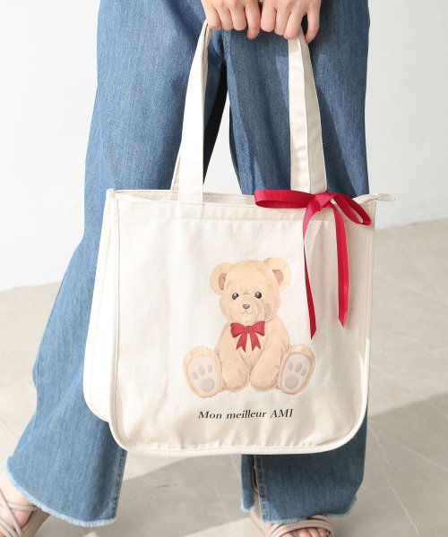 くまプリントトートbag ハニーズ Honeys D Fashion くまプリントトートbag ハニーズ Honeys D Fashion