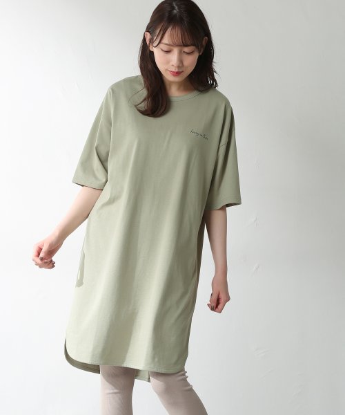 セール 28 Off イラストｔシャツワンピ ハニーズ Honeys D Fashion