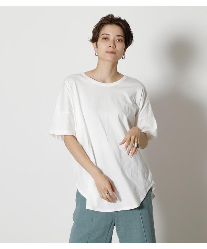 セール】DOLMAN HALF SLEEVE TOPS(504134420) | アズールバイマウジー