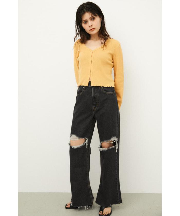 laguagem クラッシュ ローライズ デニム CRASH LOOSE DENIM(504136283) | ラグアジェム(LAGUA GEM) - d