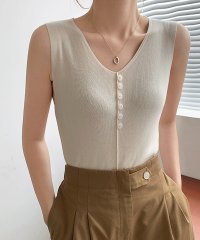shoppinggo/ショッピングゴー shoppinggo 韓国ファッション 夏新作 サマーニット ニットキャミソール レディース ノースリーブ インナー/504136518