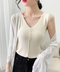 shoppinggo/ショッピングゴー shoppinggo 韓国ファッション 夏新作 サマーニット ニットキャミソール レディース ノースリーブ インナー/504136518