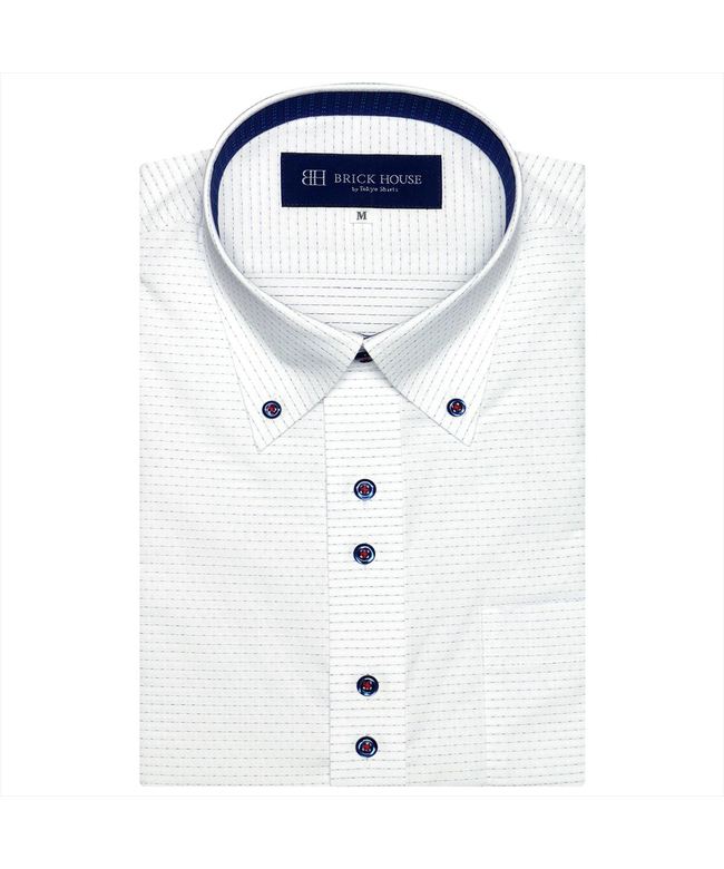 ワイシャツ 半袖 形態安定 ボタンダウン メンズ Tokyo Shirts トーキョーシャツ ビジネス フォーマル ワイシャツ 半袖 形態安定 ボタンダウン メンズ Tokyo Shirts トーキョーシャツ ビジネス フォーマル