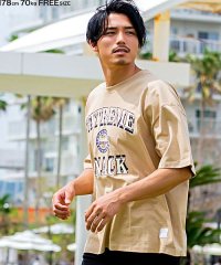 CavariA/CavariA カレッジロゴ入りクルーネック半袖ヘヴィーウェイトビッグTシャツ メンズ 半袖 大きいサイズ ビッグシルエット 厚手 ヘビーウェイト プリント カ/504137732