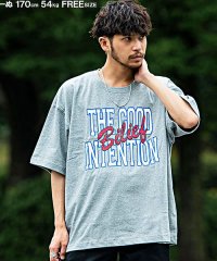 CavariA/キャバリア CavariA CavariA カレッジロゴ入りクルーネック半袖ヘヴィーウェイトビッグTシャツ メンズ 半袖 大きいサイズ ビッグシルエット 厚手 /504137732