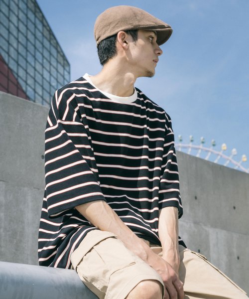 Tシャツ ボーダー メンズ レディース 半袖 カットソー オーバーサイズ ビッグシルエット リラックス ゆったり パイルタッチ サマーフリース クルーネック ス ロッキーモンロー Rocky Monroe D Fashion Tシャツ ボーダー メンズ レディース 半袖 カットソー オーバーサイズ ビッグシルエット リラックス ゆったり パイルタッチ サマーフリース クルーネック ス ロッキーモンロー Rocky Monroe D Fashion