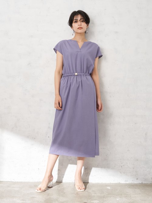 ベルト付きvネックワンピース イェッカ ヴェッカ Yecca Vecca D Fashion ベルト付きvネックワンピース イェッカ ヴェッカ Yecca Vecca D Fashion