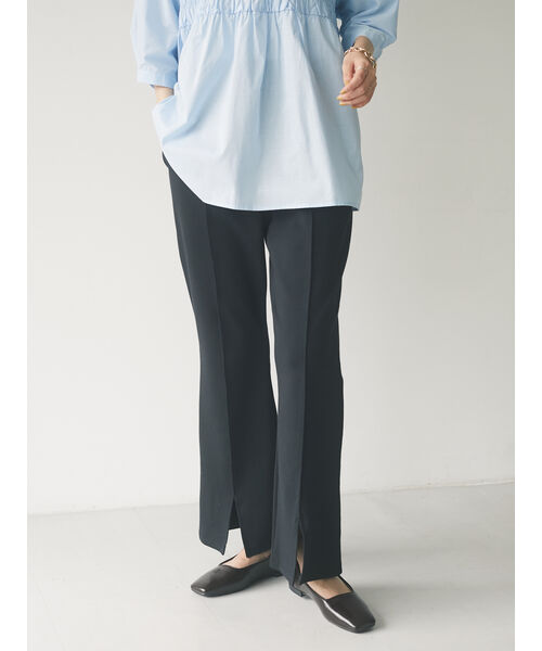 LEONARD FASHION パープル フレアパンツ 40 LEONARD FASHION パープル フレアパンツ 40 LEONARD FASHION