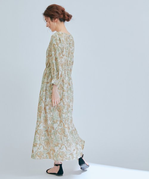 セール 50 Off ぼかし柄ボリューム袖７分ワンピース ジャイロ Jayro D Fashion