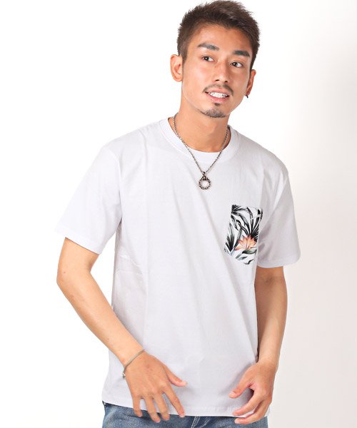 セール15 Off 花柄胸ポケット付きtシャツ Tシャツ メンズ 半袖 胸ポケット ボタニカル柄 花柄 ラグスタイル Luxstyle D Fashion セール15 Off 花柄胸ポケット付きtシャツ Tシャツ メンズ 半袖 胸ポケット ボタニカル柄 花柄 ラグスタイル Luxstyle D Fashion