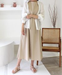 MODE ROBE/バックタックリネンワンピース/504143926