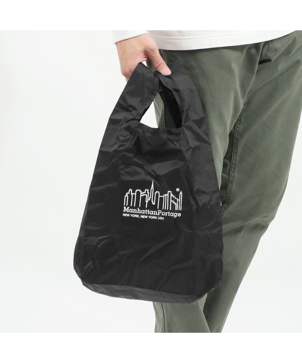 日本正規品 マンハッタンポーテージ エコバッグ Manhattan Portage Packable Eco パッカブル GALLERIA Bag MP1367PKB A4 人気商品は ギャレリア （訳ありセール 格安）