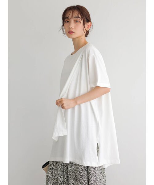 クーポン セール 49 Off レイヤード半袖カットチュニック アメリカン ホリック American Holic D Fashion