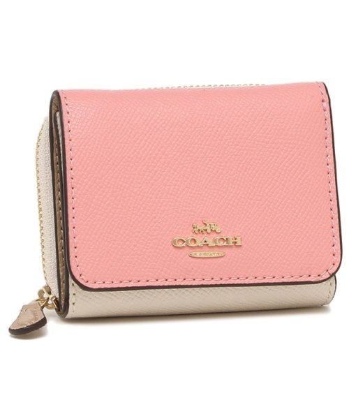 コーチ アウトレット 三つ折り財布 ミニ財布 ピンク ベージュ レディース Coach 2923 Imtap コーチ Coach D Fashion コーチ アウトレット 三つ折り財布 ミニ財布 ピンク ベージュ レディース Coach 2923 Imtap コーチ Coach D Fashion