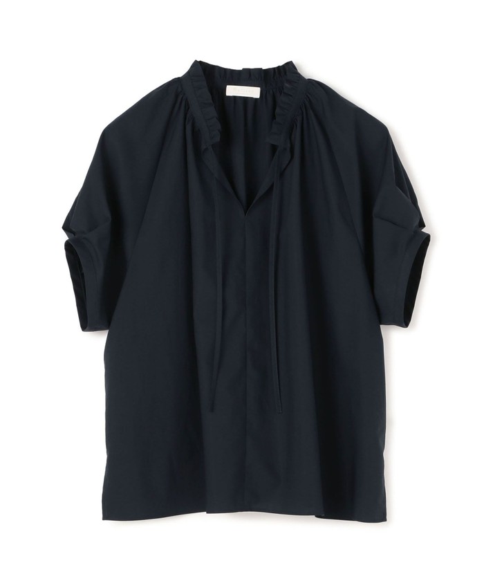 セール 30%OFF】プロセスドコットン ネックフリルブラウス