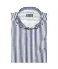 TOKYO SHIRTS/形態安定 レイヤードクール マイター ホリゾンタル 半袖ビジネスワイシャツ/504147895