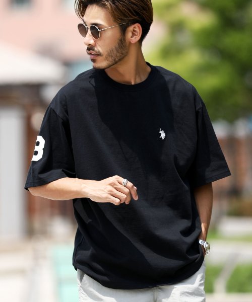 Roshell別注 U S Polo Assn Tee Tシャツ メンズ おしゃれ ティーシャツ 半袖 カットソー トップス クルーネック ビッグシルエッ ジギーズショップ Jiggys Shop D Fashion