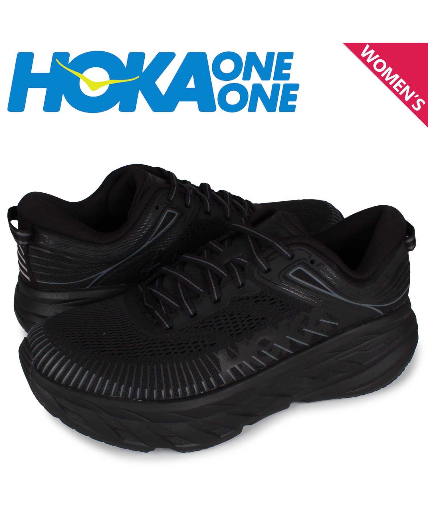 HOKA ONE ONEホカ オネオネBONDI 7  黒　28.0cm