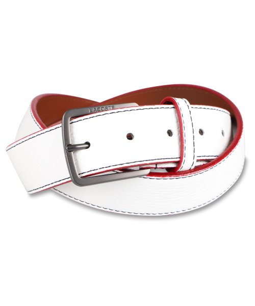 クーポン ラコステ Lacoste ベルト メンズ Belt ブラック ホワイト ネイビー 黒 白 Lb0 ラコステ Lacoste D Fashion