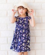 ネイビー花柄