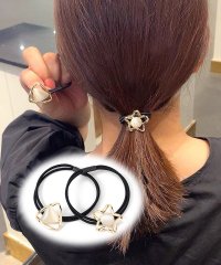 shoppinggo/ヘアゴム キラキラ おしゃれ ヘアアクセサリー 結び シンプル 髪留め 髪飾り パーティー 二次会 お呼ばれ/504161949