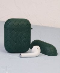 shoppinggo/エアーポッズ メッシュ AirPods1/2&AirpodsPro　Caseレザー調 エアポッズプロ　レザーデザイン 編み込み シンプル おしゃれ/504161950