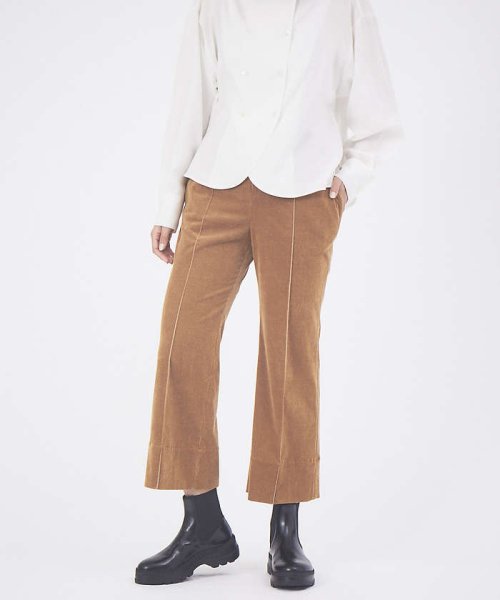 コーデュロイクロップドパンツ Qualite Qualite D Fashion