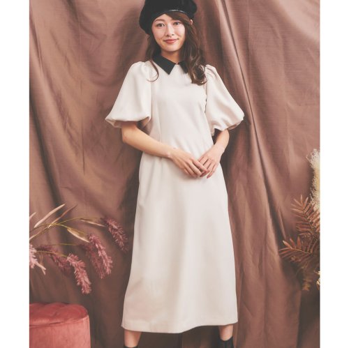 セール10 Off ボリュームスリーブアイラインワンピース ノエラ Noela D Fashion セール10 Off ボリュームスリーブアイラインワンピース ノエラ Noela D Fashion