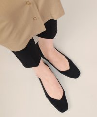 Fashion Letter/MADE IN JAPAN Vカット スクエアトゥフラットシューズ レディース パンプス 靴 ローヒール フラットシューズバレエシューズ コンフォートシューズ /504165311