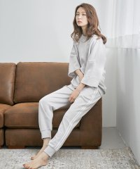 Fashion Letter/ルームウェア 上下セット 半袖 レディース パジャマ ダンボールニット スウェット カットソー トップス ボトムス サイドラインパンツ ゆったり 可愛い 部屋着/504165335