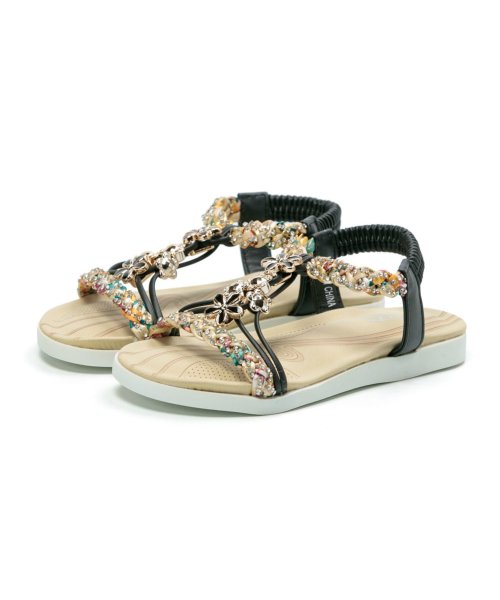 セール50 Off キッズ ジュニア サンダル 女の子 ビジュー かわいい フラットサンダル リゾートサンダル Tk フットプレイス Foot Place D Fashion セール50 Off キッズ ジュニア サンダル 女の子 ビジュー かわいい フラットサンダル リゾートサンダル Tk フットプレイス Foot Place D Fashion