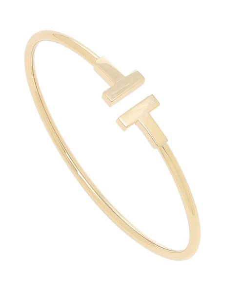 ティファニー ブレスレット アクセサリー Tワイヤー 18k Mサイズ バングル イエローゴールド レディース Tiffany Co ティファニー Tiffany Co D Fashion