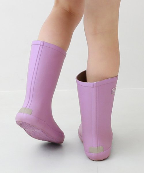 セール】ラバー レインブーツ (リフレクター付き)(504169912) デビロック(devirock) d fashion 配色モチーフ レインブーツ (リフレクター付き) 長靴 デビロック 子供服 キッズ