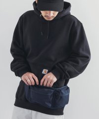 Rocky Monroe/トラベラーズヒップバッグ ボディ ウエスト ショルダー 斜め掛け 肩掛け コーデュラナイロン 撥水 大容量 レザー 本革 シンプル カジュアル 日本製 国産 B/504153030