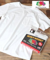 marukawa shonan/【FRUITS OF THE LOOM/フルーツオブザルーム】ヘビーウェイト クルーネック レディース メンズ 半袖 ポケット  Tシャツ (パックT 1P)/504063147