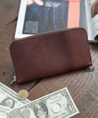 Rocky Monroe/長財布 メンズ レディース 本革 日本製 国産 ロングウォレット ラウンドファスナー HORWEEN ホーウィン社 クロムエクセル カジュアル シンプル 栃木レ/504178352