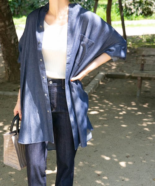 ライトデニムオーバーシャツワンピース アーバンリサーチドアーズ Urban Research Doors D Fashion ライトデニムオーバーシャツワンピース アーバンリサーチドアーズ Urban Research Doors D Fashion