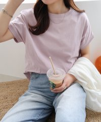 and　Me.../USAコットン汗染み防止フレンチスリーブTシャツ トップス/503468682