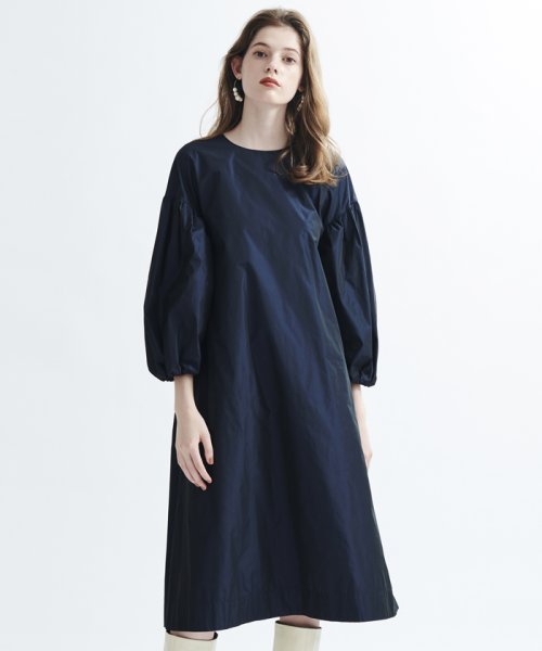 シャンブレータフタバックリボンワンピース ランバンオンブルー Lanvin En Bleu D Fashion