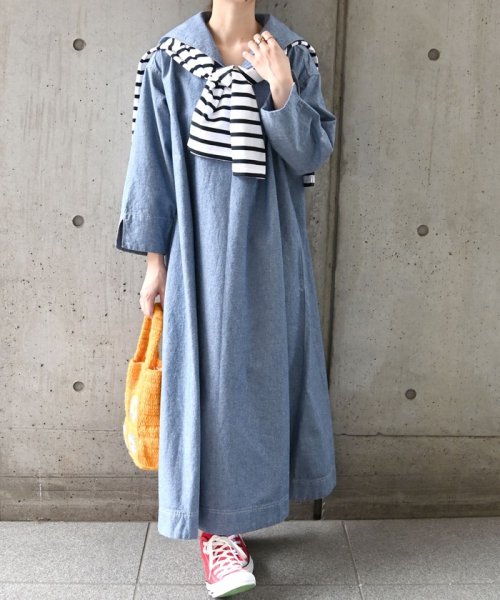 セール 40 Off Ships Any ウォッシャブル ダンガリー セーラーカラー ワンピース シップス エニィ ウィメンズ Ships Any Womens D Fashion