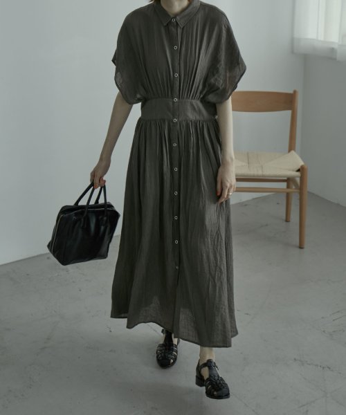 楊柳プリーツシャツワンピース ワンピ ワンピース 半袖 ドルマン シャツワンピ ロング マキシ丈 ロングワンピ 羽織り プリーツ 楊柳 エトル Etoll D Fashion 楊柳プリーツシャツワンピース ワンピ ワンピース 半袖 ドルマン シャツワンピ ロング マキシ丈 ロングワンピ 羽織り プリーツ 楊柳 エトル Etoll D Fashion