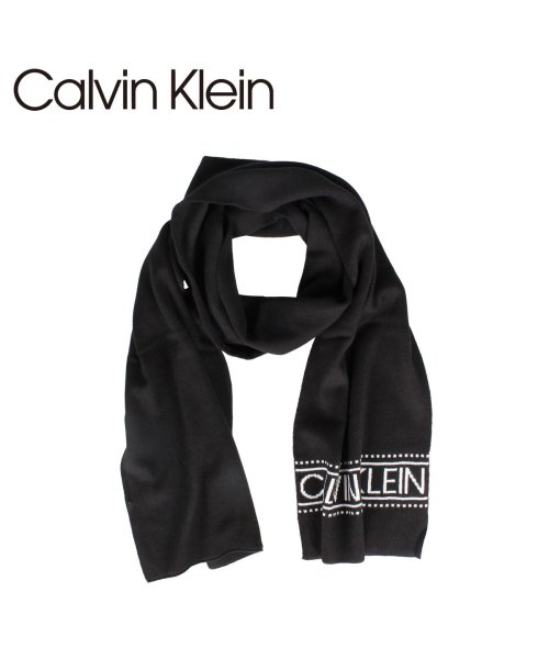 カルバンクライン Calvin Klein マフラー スカーフ メンズ Muffler ブラック 黒 1ck3507 カルバンクライン Calvinklein D Fashion