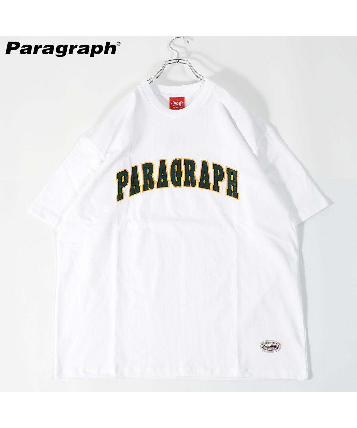 【即日発送】PARAGRAPH レトロダブルロゴ Tシャツ ブラック 半袖