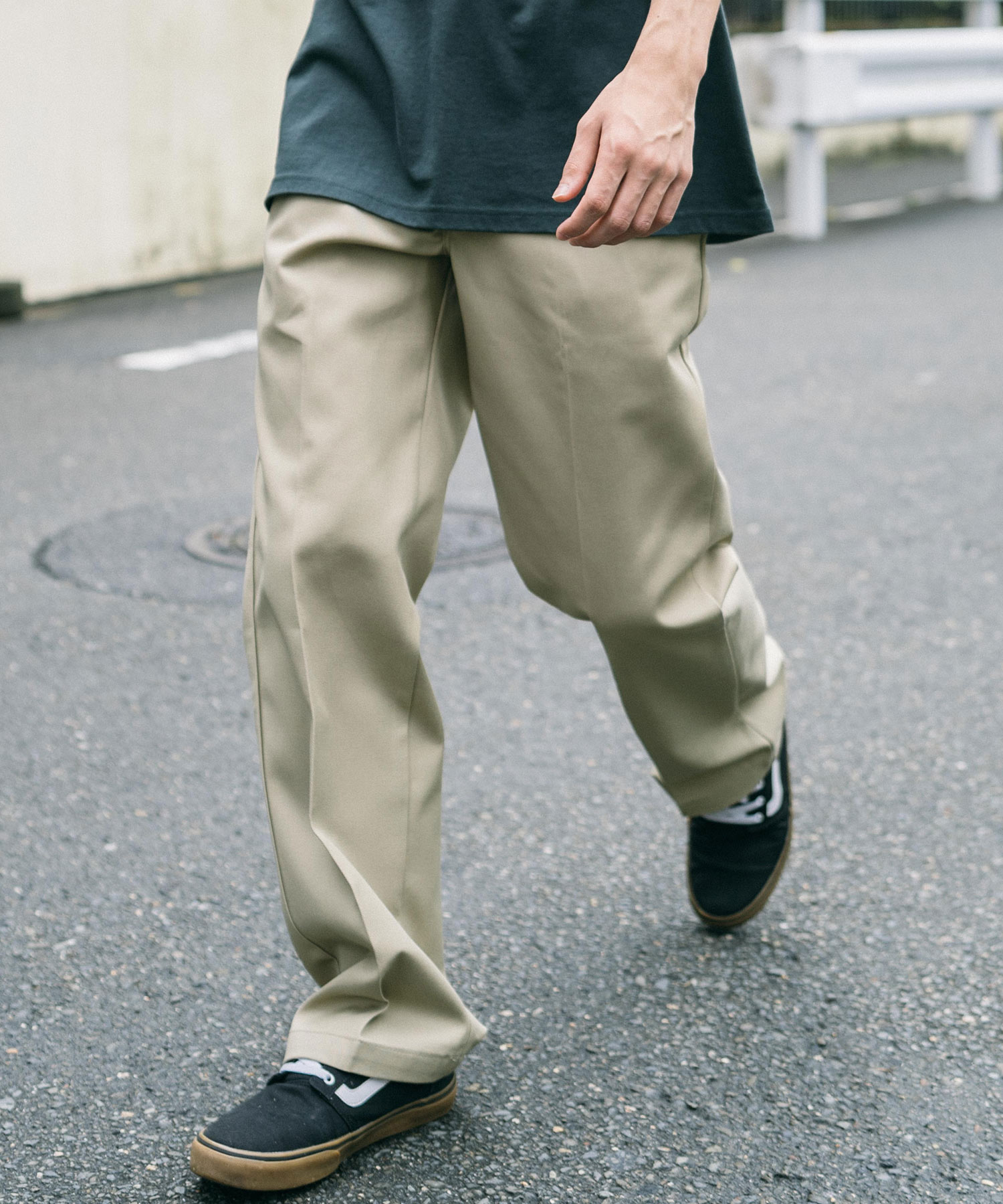 ☆Dickies ☆ワイドチノパンツ ワークパンツ ベージュ M - チノパン