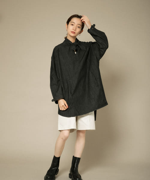 セール 30%OFF】『WEB限定』デニムボウカラーブラウス(503817969