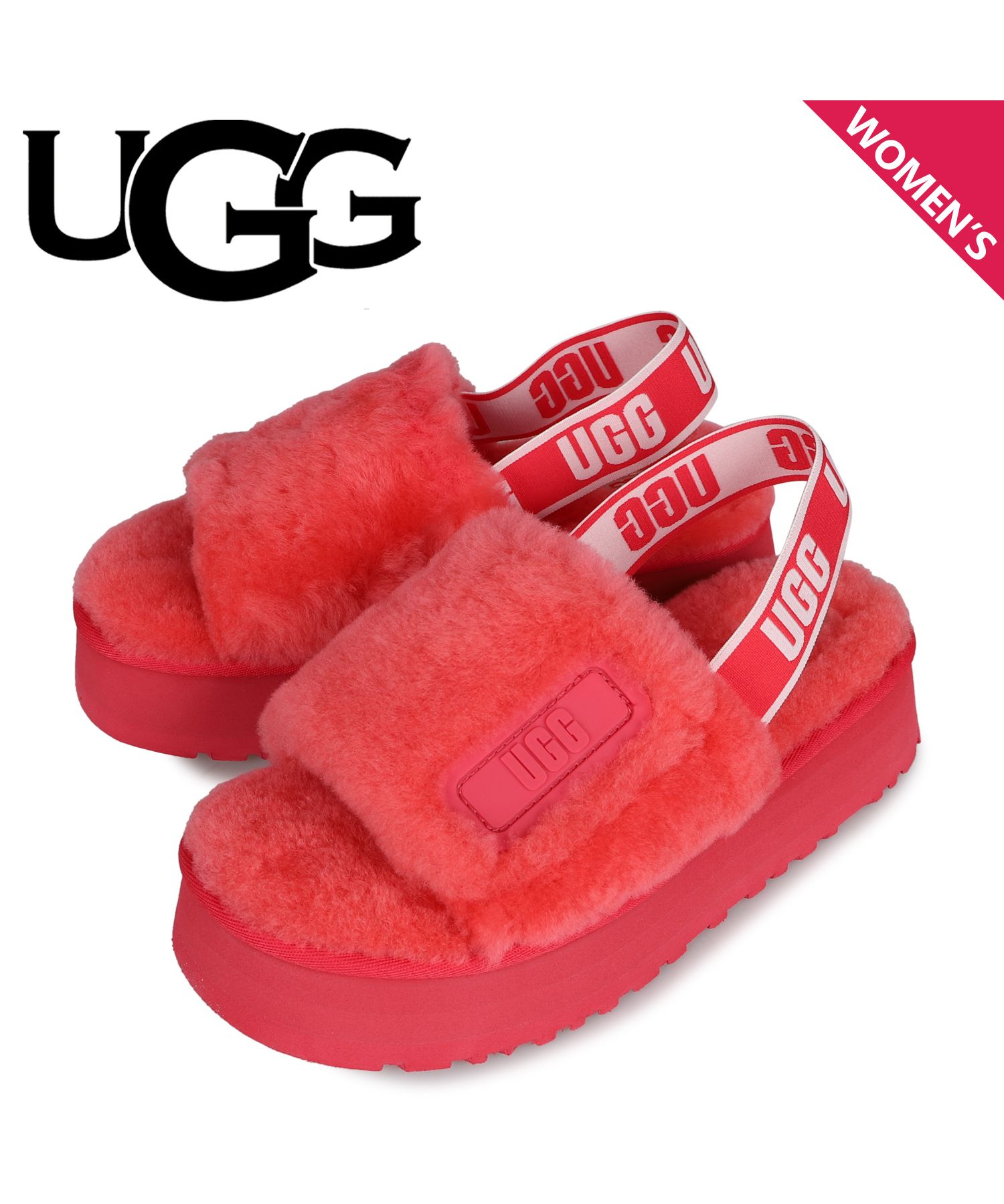 UGG 厚底　ファーサンダル