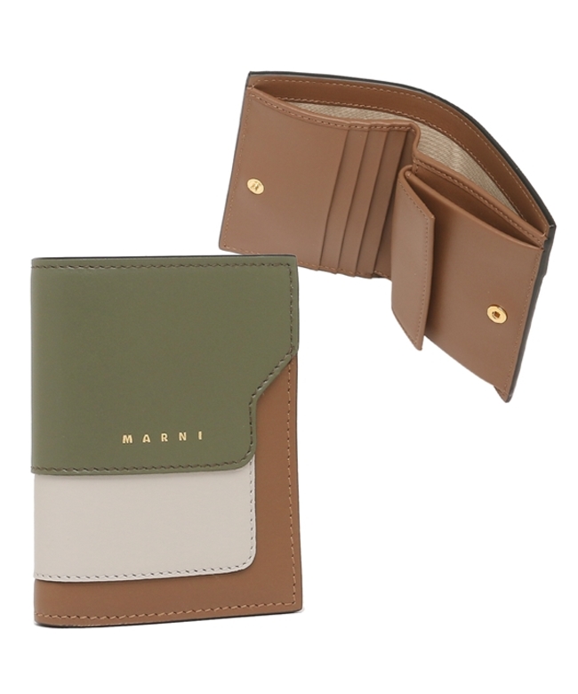 美品☆定番　MARNI マルニ トランク バイフォールドウォレット　二つ折り財布 マルニ MARNI 二つ折り財布 トランク（TRUNK / バイフォールド