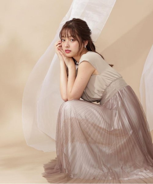 セール Lou Lou Fee プリーツチュールドレス プロポーション ボディドレッシング Proportion Body Dressing D Fashion