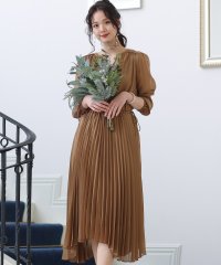 PourVous/プールヴー PourVous ロング&袖ありフォーマルアシメヘムプリーツセレモニー結婚式パーティードレス ワンピース 20代 30代 40代/504189593